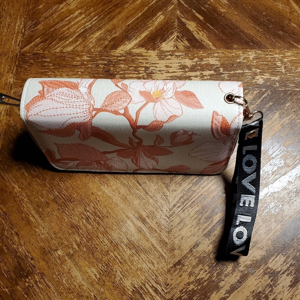 Faux Embroidered Floral Wallet - Picture 2 of 10